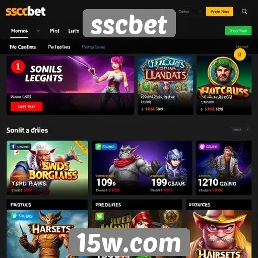 Análise das ofertas de jogos no site sscbet